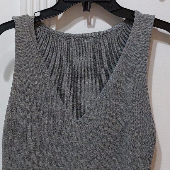 Women’s Sleeveless Sweater Vest Gray - Picture 3 of 7